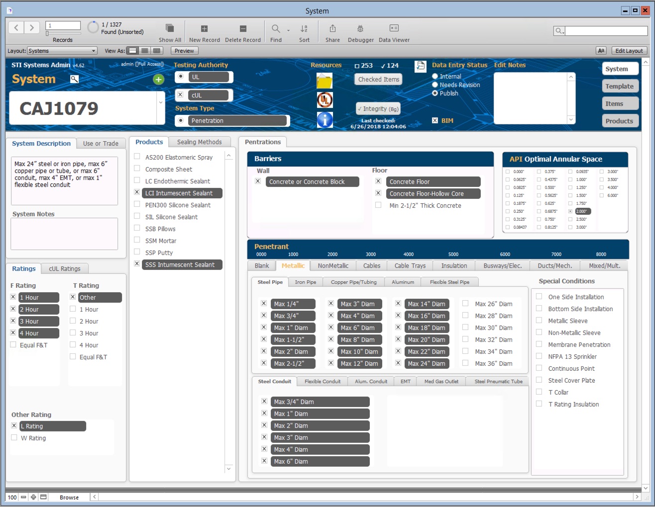 STI Firestop Systems – STI Systems Admin